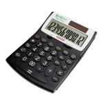 Aurora EcoCalc Desktop Calculator 12 Digit 3 Key Memory Recycled Solar Power 128x31x180mm Black Ref EC707 796895