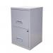 Filing Cabinet Steel 2 Drawer A4 400x400x660mm Ref 595000 800984