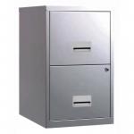 Filing Cabinet Steel 2 Drawer A4 400x400x660mm Ref 595000 800984