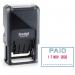 Trodat Printy 4750L2 Dater Stamp Self-Inking WordDate PAID in Blue Date in Red Ref 141010 802522