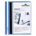 Durable Duraplus Quotation Filing Folder with Clear Title Pocket PVC A4+ Blue Ref 257906 [Pack 25] 802670