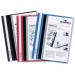 Durable Duraplus Quotation Filing Folder with Clear Title Pocket PVC A4+ Blue Ref 257906 [Pack 25] 802670