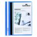Durable Duraplus Quotation Filing Folder with Clear Title Pocket PVC A4+ Blue Ref 2579/06 [Pack 25] 802670
