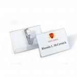 Durable Name Badges with Crocodile Clip 54x90mm Ref 8111 [Pack 25] 802727