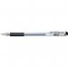 Pentel Hybrid Gel Grip Rollerball Pen 0.6mm Tip 0.3mm Line Black Ref K116-AE [Pack 12] 803294