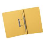 5 Star Elite Transfer Spring File Super Heavyweight 420gsm Capacity 38mm Foolscap Yellow [Pack 25] 803874