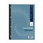 Cambridge Everyday Refill Pad Sbd 70gsm Ruled Margin Punched 4 Holes 160pp A4 Blue Ref 100080234 [Pack 5] 804401