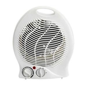 2kW Upright Fan Heater White with Thermostat 2 Heat Settings 1kW 2kW