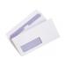 PremierTeam DL Wallet Envelope Legal Window Printed Inside Peel & Stick 120gsm 110x220mm White [Pack 500] 812196