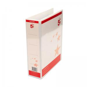 Office A4 Presentation Lever Arch File Polypropylene 58mm White 814360