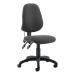 Trexus Lumbar High Back Permanent Contact Chair Charcoal 480x450x490-590mm Ref LM00003