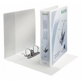 Leitz Presentation Mini Lever Arch File 180 Degree Opening 50mm Spine A4 White Ref 42260001 Pack of 10 817553