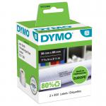 Dymo Labelwriter Labels Large Address Labels 36x89mm White Ref 99012 S0722400 [Pack 2x260] 817619