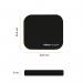 Fellowes Microban Mousepad Antibacterial With Non-Slip Base Black Ref 5933907 818135