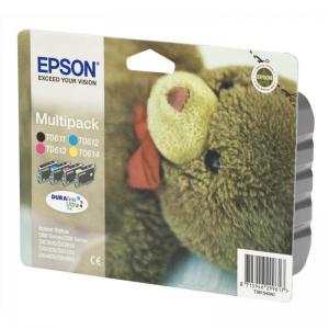 Epson T0615 Inkjet Cart Teddybear Page Life BlackCyanMagentaYellow