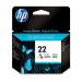Hewlett Packard [HP] No.22 Inkjet Cartridge Page Life 165pp 5ml Colour Ref C9352AE 823201
