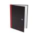 Black n Red Notebook Casebound 90gsm Ruled Recycled 192pp A5 Ref 100080430 [Pack 5] 828041