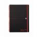 Black n Red Notebook Wirebound PP 90gsm Ruled Recycled and Perforated 140pp A4 Ref 100080167 [Pack 5] 828084