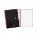 Black n Red Notebook Wirebound PP 90gsm Ruled Recycled and Perforated 140pp A5 Ref 100080221 [Pack 5] 828092