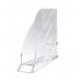 Rexel Nimbus Magazine Rack Robust Acrylic with Front Indexing Tab A4 Clear Ref 2101499 828610