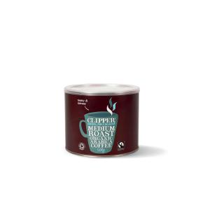 Clipper Fairtrade Instant Coffee Organic Granules Freeze Dried Tin