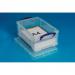 Really Useful Storage Box Plastic Lightweight Robust Stackable 9 Litre W255xD395xH155mm Clear Ref 9C 830941