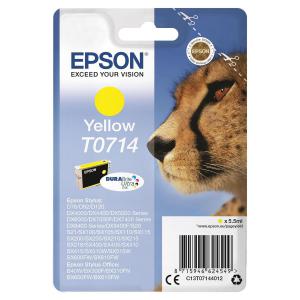 Click to view product details and reviews for Epson T0714 Inkjet Cartridge Cheetah Page Life 480pp 55ml Yellow Ref.