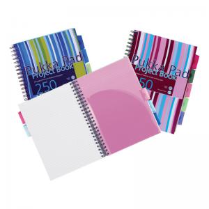 Click to view product details and reviews for Pukka Pad Project Book Wirebound Perforated Ruled 5 Divider 80gsm.