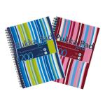 Pukka Pad Jotta Notebook Poly Wirebound 80gsm Ruled Perforated 200pp A5 Assorted Ref JP021 3/4 [Packed 3] 836843