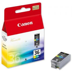 Canon CLI-36 Inkjet Cartridge Page Life 249 pages 12ml Tri-Colour Ref