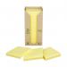 Post-it Note Recycled Tower Pack 76x76mm Pastel Yellow Ref 654-1T [Pack 16] 839132