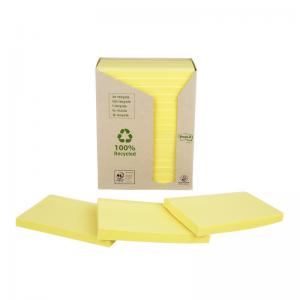 Post-it Note Recycled Tower Pack 76x127mm Pastel Yellow Ref 655-1T