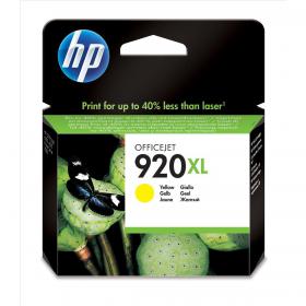 Hewlett Packard HP No.920XL Inkjet Cartridge High Yield Page Life 700pp 6ml Yellow Ref CD974AE