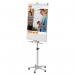 This image shows a sleek and modern ACCO Brands Flipchart Easel and Pads, featuring the Nobo Classic Nano Clean Mobile Flipchart Easel. The easel measures 690x1000mm and is perfect for presentations or brainstorming sessions. It is easy to transport and ideal for on-the-go use. The surface is clean and smooth for effortless writing and erasing. The overall design exudes professionalism and functionality.