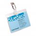 Durable Name Badges Visitors with Rotating Clip 60x90mm Landscape Ref 810619 [Pack 25] 841668