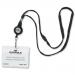 Durable Textile Lanyard with Badge Reel on 850mm retractable cord Ref 822301 [Pack 10]  841676