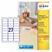 Avery Mini Multipurpose Labels Removable Laser 27 per Sheet 63.5x29.6mm White RefL4737REV-25 [675 Labels] 842443