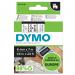 Dymo D1 Tape for Electronic Labelmakers 6mmx7m Black on White Ref 43613 S0720780 842745