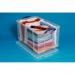 Really Useful Storage Box Plastic Lightweight Robust Stackable 84 Litre W440xD710xH380mm Clear Ref 84CCB 843741