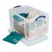 Really Useful Storage Box Plastic Lightweight Robust Stackable 84 Litre W440xD710xH380mm Clear Ref 84CCB 843741
