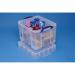 Really Useful Storage Box Plastic Lightweight Robust Stackable 35 Litre W390xD480xH310mm Clear Ref 35C 843776