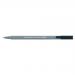 Staedtler Triplus Fineliner Pen Ergonomic Barrel 0.8mm Tip 0.3mm Line Black Ref 334-9 [Pack 10] 843962