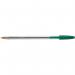 Bic Cristal Ball Pen Clear Barrel 1.0mm Tip 0.32mm Line Green Ref 8373629 [Pack 50] 844144