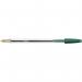 Bic Cristal Ball Pen Clear Barrel 1.0mm Tip 0.32mm Line Green Ref 8373629 [Pack 50] 844144