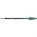 Bic Cristal Ball Pen Clear Barrel 1.0mm Tip 0.32mm Line Green Ref 8373629 [Pack 50] 844144