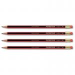 Staedtler 110 Tradition Pencil with Eraser HB Ref 112HB [Pack 12] 852546