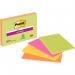 Post-it Super Sticky Meeting Notes Pads of 45 Sheets 203x152mm Neon Colours Ref 6845-SSP-EU [Pack 4] 852902