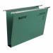 Leitz Ultimate Suspension File Recycled Manilla Wide 30mm 215gsm Foolscap Green Ref 17450055 [Pack 50] 853798