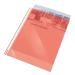 Esselte Coloured Punched Pocket Polypropylene Top-opening 55 Micron A4 Red Ref 47203 [Pack 10] 854220