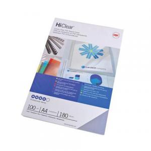 GBC HiClear Binding Covers PVC 150 micron Superclear A4 Ref 41601E